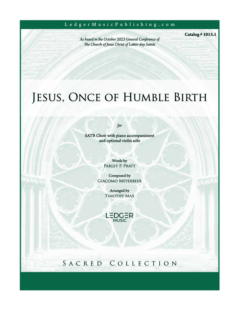 jesus, once of humble birth