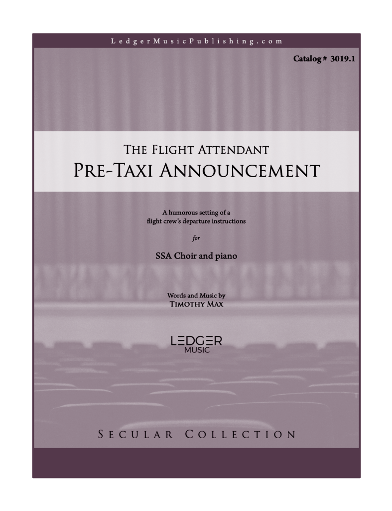 flight attendant pre taxi announcement